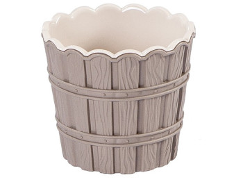 Горшок для цветов Violet house bamboo smart mix с внутренней вставкой, 1,2л 8690068596632