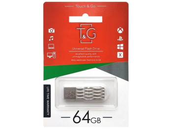 USB флеш-накопичувач T&G 64gb Metal 103 Колір Сталевий