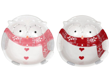 Піала керамічна фігурна Мудра сова, 400мл, 2 дизайни