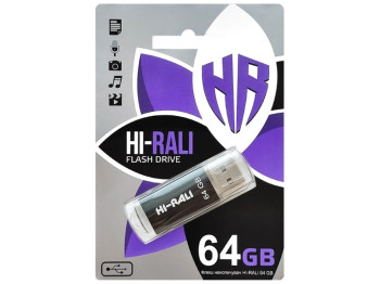 USB флеш-накопичувач Hi-Rali Rocket 64gb, Чорний