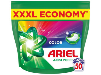 Капсулы для стирки Ariel All-in-1 PODS для цветного белья, 50шт