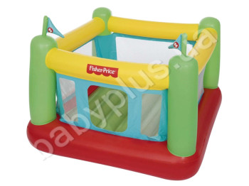 Батут з вбудованим насосом і кульками Fisher-Price. Bestway 93533