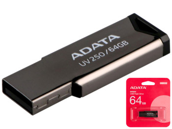 USB флеш-накопичувач A-Data AUV 250 64GB, колір чорний