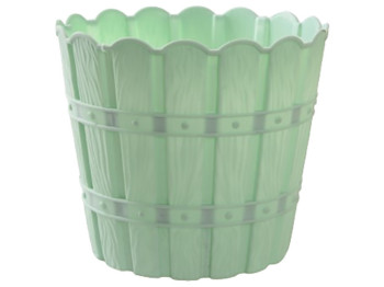 Горшок для цветов Violet House 1046 Bamboo Turquoise, с дренажем, 3л, 8690069935706