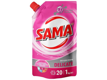 Средство для стирки Sama Delicate, универсальное, 1л, дой-пак