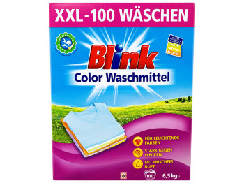 Пральний порошок Blink Color Waschmittel для кольорових речей, 100 прань, 6,5 кг