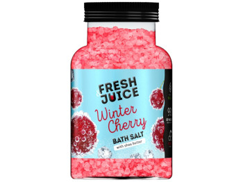 Соль для ванн Fresh Juice, Winter Cherry, с маслом ши и экстрактом вишни, 700г