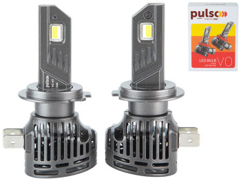 Лампи PULSO LED-chips Flip chip/9-16V, 2x50W, 6000Lm/6500K, VO-H7 (ціна за набір 2шт)