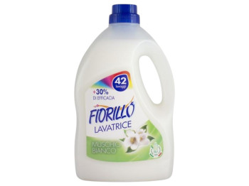 Гель для стирки Fiorillo с ароматом белого мускуса, 42 цикла стирки, универсальный, автомат, 2,5л