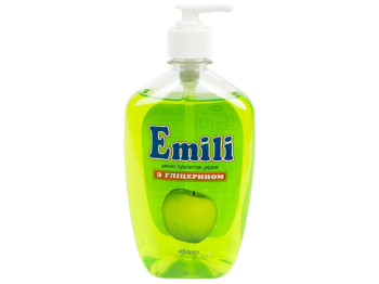 Рідке мило з гліцерином "Emili" "Яблуко" 500гр дозатор