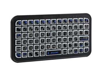 Клавиатура беспроводная Jeqang JB‑512, bluetooth 5.2, RGB‑подсветка, 300mAh, ENG/UKR, цвет черный