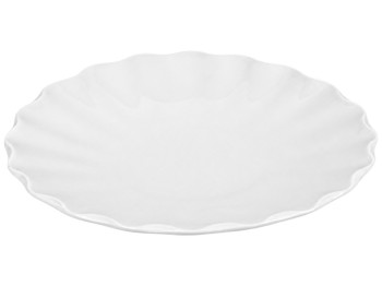 Блюдо фарфоровое Wavy, круглое с волнистым краем, 22,9 см