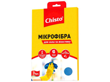 Серветки для прибирання Chisto Мікрофібра для скла та пластику, 1шт