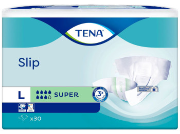 Подгузники для взрослых Tena Slip Super Large, 90-145см, 7капель, 30шт