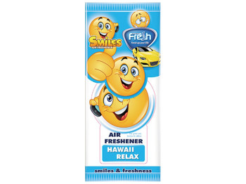 Освіжувач повітря Fresh Way "SMILES DRY" сухий листочок Hawaii Relax