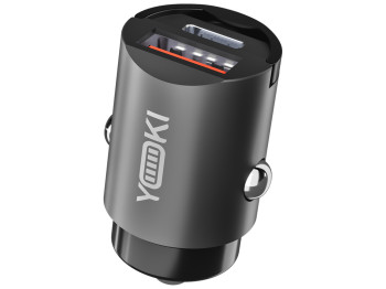 Автомобільний зарядний пристрій Yoki IronMini, Type-C, USB-A, Pd, Qc, 30Вт