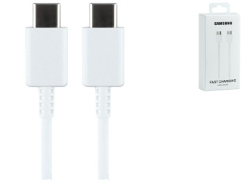 Кабель USB Samsung Type-C to Type-C 60W 1:1 Колір Бiлий