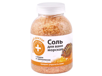 Соль для ванн "Домашний доктор" с медом и прополисом 1000г