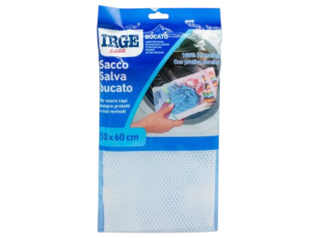 Мешок для стирки Irge, защитный, с молнией, полиэстер, 50×60см, цвет белый