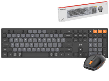 Беспроводная клавиатура и мышь Fantech Go WK895 Silent Click, Цвет Черный