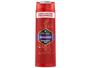 Гель для душу + шампунь Old Spice 3-в-1 Rockstar, аромат дерев'яний, 400мл (ціна за набір 2шт)