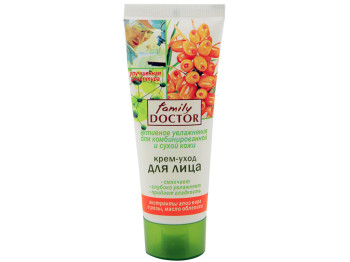 Крем-догляд для обличчя Family Doctor - "Активне зволоження" для комб. і сух. шкіри 75мл
