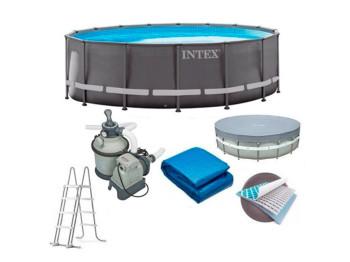 Басейн каркасний круглий Prism Frame. Intex 26720