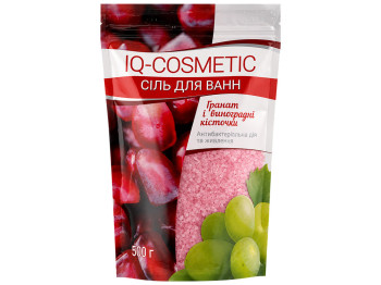 Сіль для ванни IQ-Cosmetic Гранат і виноградні кісточки, фруктовий аромат, 500 г