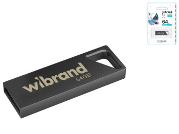 USB флеш-накопичувач Wibrand 64gb Stingray Колір Сірий