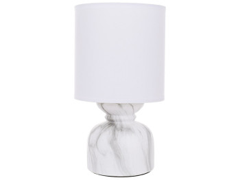 Лампа настільна з тканинним абажуром Marble Grey, 14х25см