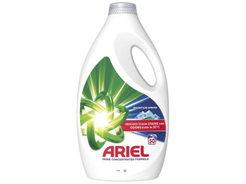 Гель для стирки Ariel Горный источник, для белого белья, 50 циклов, 2,25л
