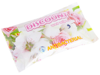 Влажные салфетки "Discount" "Для интимной гигиены" antibacterial без спирта 20шт