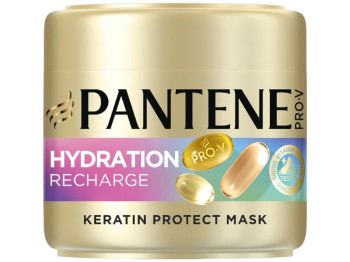 Маска для волос Pantene Pro-V Hydration Recharge, увлажнение, кератин, 300мл