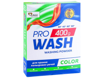 Пральний порошок ProWash Color, для кольорових тканин, 400г