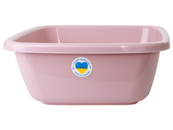 Таз квадратний, 9,0л, 34х34х14см (колір фрезія) 121043