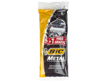 Станки для гоління Bic "Metal" (ціна за набір 5+1шт)