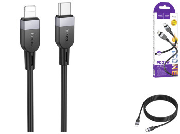 Кабель Hoco X109 Silicone Type-C to Lightning PD27W 2m Колір Чорний