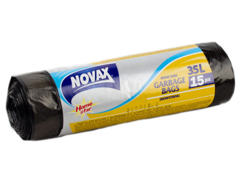 Пакети для сміття із зав'язками 35л "Novax" Home Star 15шт