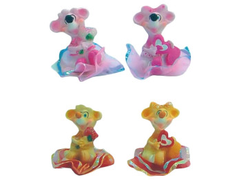 Декоративная статуэтка Мышка, 3,5см, 4 дизайна (цена за 1шт)