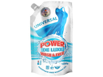 Гель для прання Power De Luxe універсальний дойпак 1л