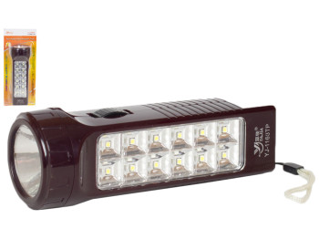 Ліхтарик-лампа світлодіодний акумуляторний Yajia 1 + 12LED 1100 mAh 1W