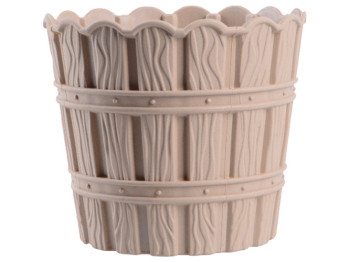 Горшок для цветов Violet House Bamboo Beige, с дренажем, 600мл, 8690071221958