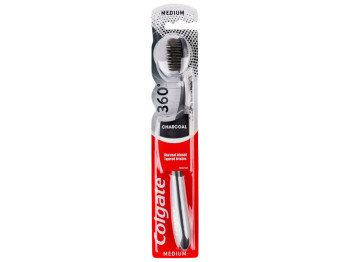 Зубная щетка Colgate 360 Древесный уголь