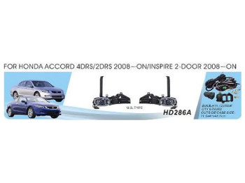 Фари дод. модель Honda Accord, 2008-11, HD-286A, US TYPE, H11-12V55W, ел.проводка (ціна за 2шт)