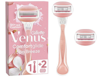 Бритва з 3 лезами Gillette Venus ComfortGlide Spa Breeze з 2 змінними касетами
