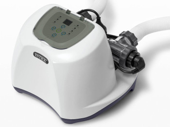 Хлоргенератор Intex QS1200 (26670), 12 г/год, для басейнів до 56800л, таймер, 125Вт, колір сірий