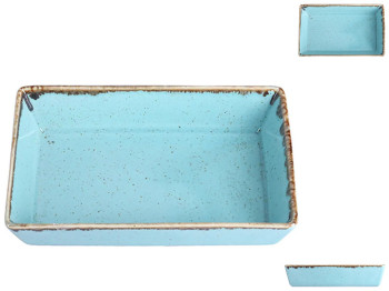 Салатник прямокутний Porland Turquoise, 13см
