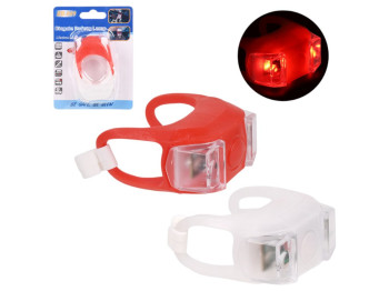 Мигалки LED для велосипеда, силікон, пластик, 4×5×2,5см (ціна за 2шт)
