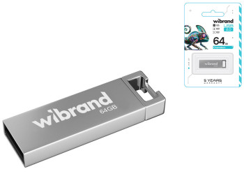 USB флеш-накопичувач Wibrand 64gb Chameleon Колір Срібло