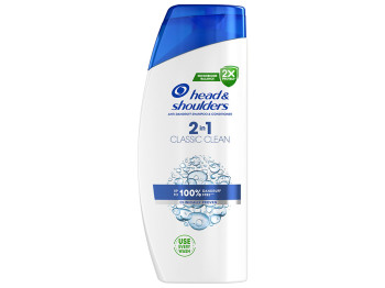 Шампунь-бальзам Head & Shoulders 2 в 1 Classic Clean проти лупи, 400мл
